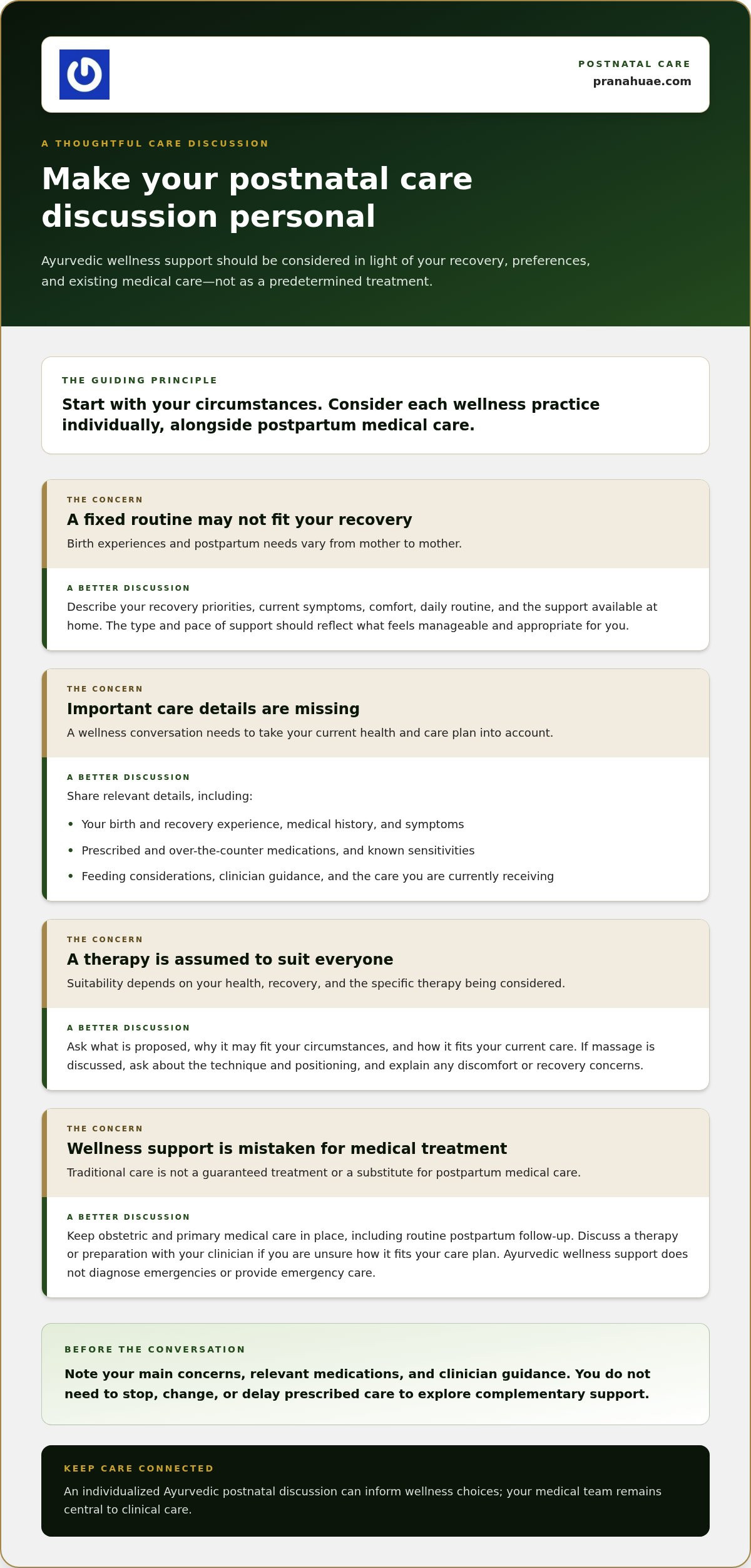 Ayurvedic Postpartum Care: A Guide for New Mothers